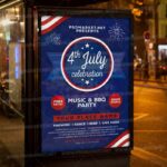 4th of July Celebration Template - Flyer PSD