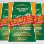 Cornhole League - Flyer PSD Template