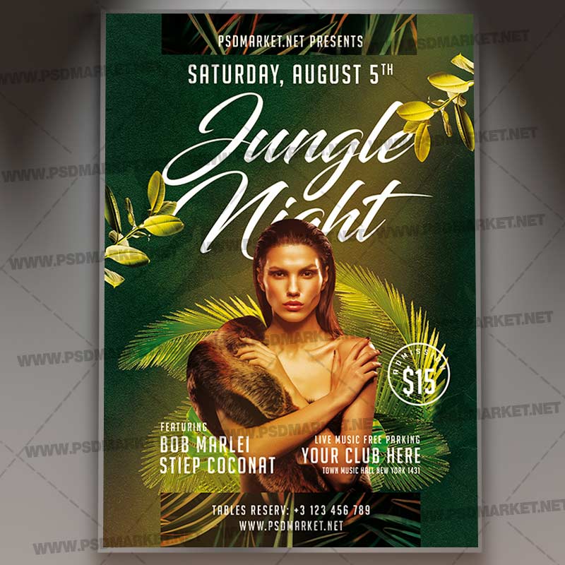 jungle_night_flyer_psd_psdmarket-1.jpg Jungle Night Template - Flyer PSD