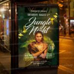 Jungle Night Template - Flyer PSD