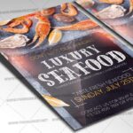 Luxury Seafood Template - Flyer PSD