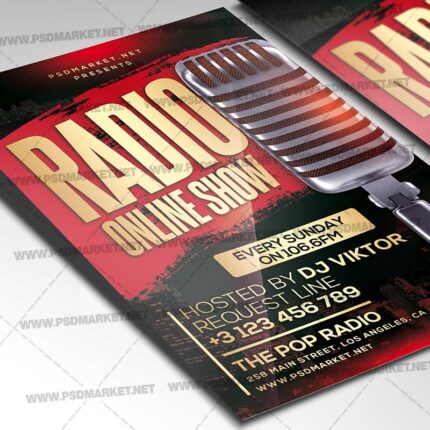 Online Radio Show Template - Flyer PSD