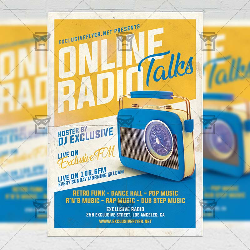 online_radio_talks-premium-flyer-template-1.jpg Online Radio Talks - Flyer PSD Template
