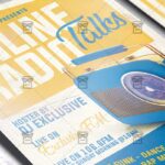 Online Radio Talks - Flyer PSD Template