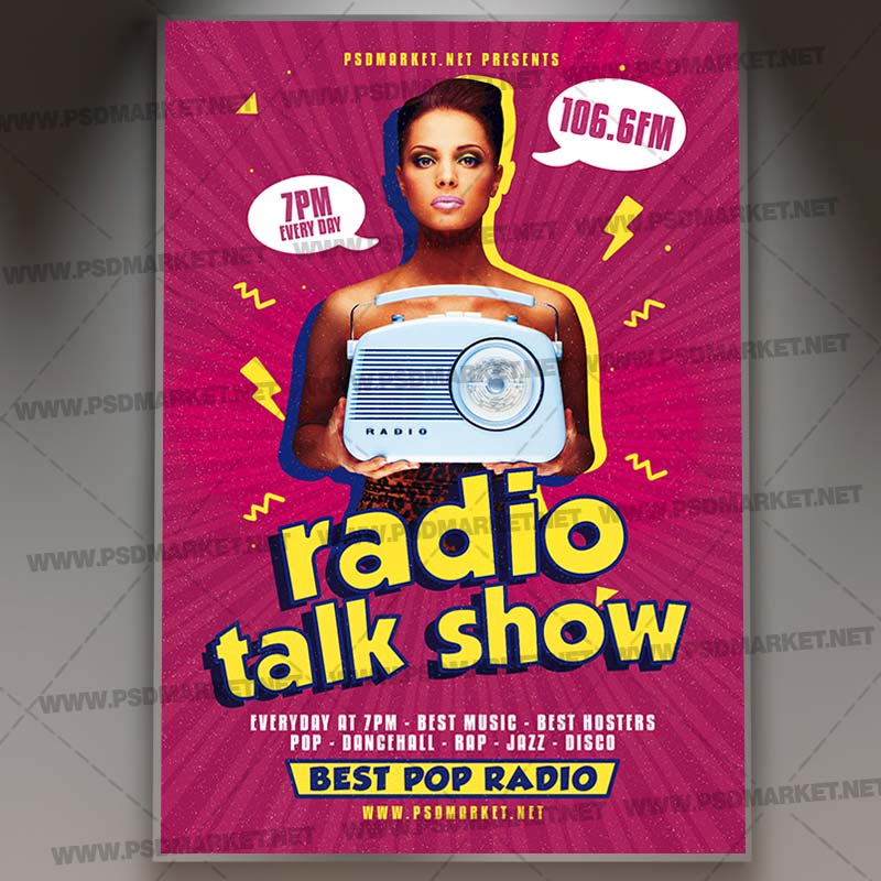 radio_talk_show_flyer_psd_psdmarket-1.jpg Radio Talk Show Template - Flyer PSD