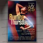 Rumba Thursdays Template - Flyer PSD