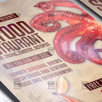 Seafood Restaurant - Flyer PSD Template