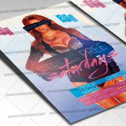 Stress Free Saturdays Template - Flyer PSD
