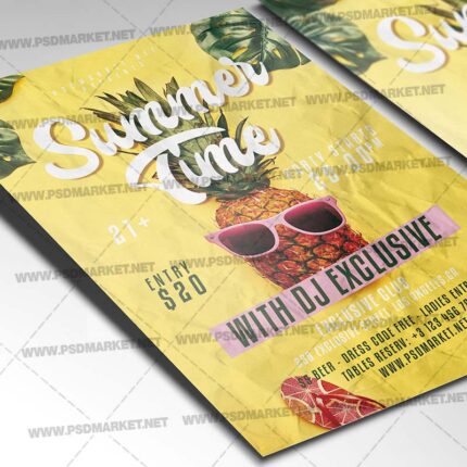 Summer Time Template - Flyer PSD
