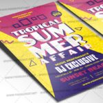 Tropical Summer Affair Template - Flyer PSD