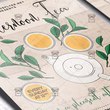 Afternoon Tea - Flyer PSD Template