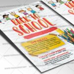 Back to School Supply Drive Template - Flyer PSD
