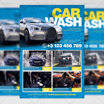 Car Wash - Flyer PSD Template