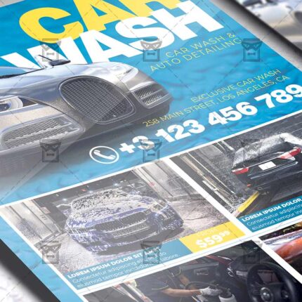 Car Wash - Flyer PSD Template