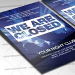 Closed Club Template - Flyer PSD