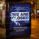 Closed Club Template - Flyer PSD