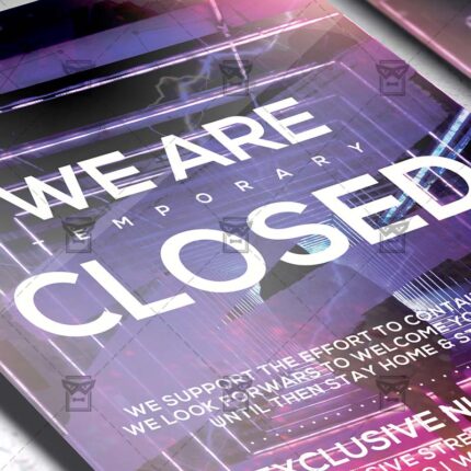 Club Closed - Flyer PSD Template