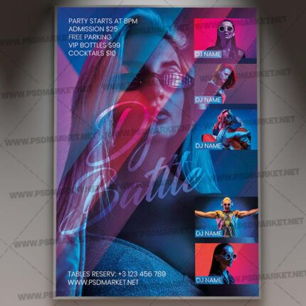 Dj Battle Template - Flyer PSD