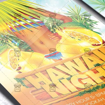 Hawaii Night - Flyer PSD Template