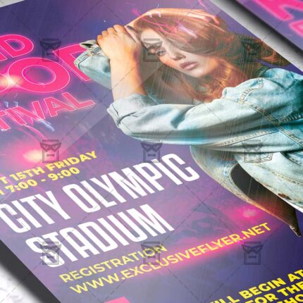 K-POP Festival - Flyer PSD Template