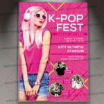 K-POP Fest Template - Flyer PSD