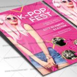 K-POP Fest Template - Flyer PSD