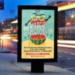 National Watermelon Day - Flyer PSD Template