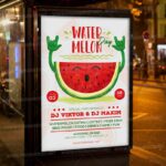 National Watermelon Day Template - Flyer PSD