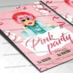 Pink Party Night Template - Flyer PSD