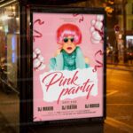 Pink Party Night Template - Flyer PSD