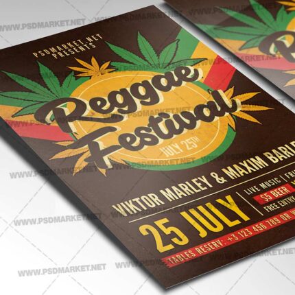 Reggae Festival Template - Flyer PSD