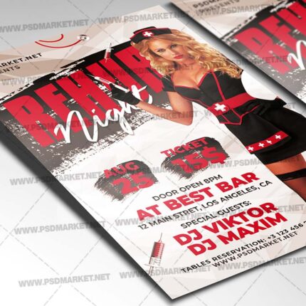 Rehub Night Template - Flyer PSD