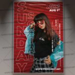 Sunday Social Template - Flyer PSD