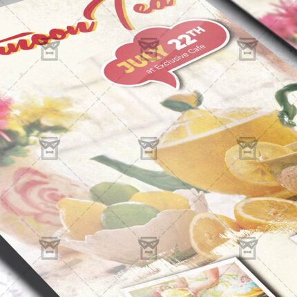 Sundays Afternoon Tea - Flyer PSD Template