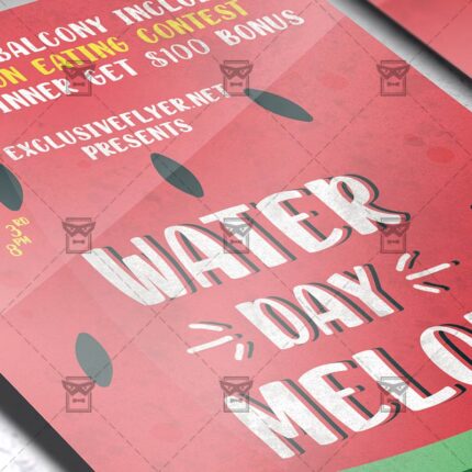 Watermelon Day - Flyer PSD Template