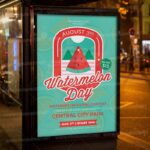 Watermelon Day Template - Flyer PSD
