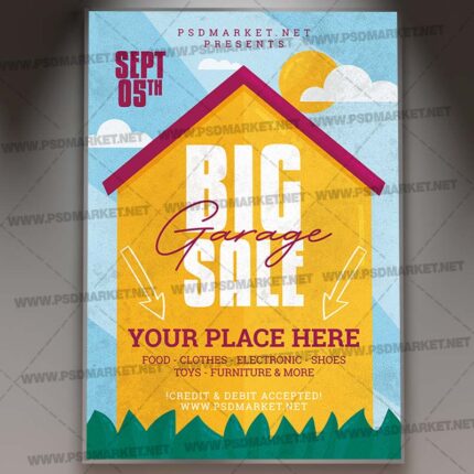 Big Garage Sale Template - Flyer PSD