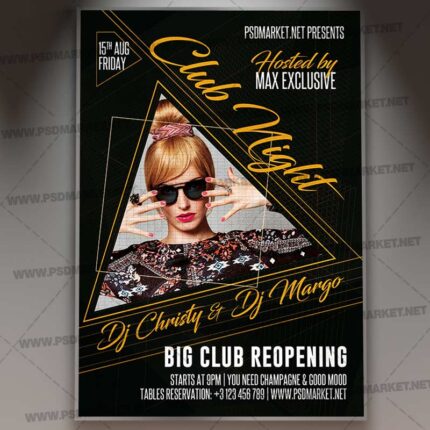 Club Night Template - Flyer PSD