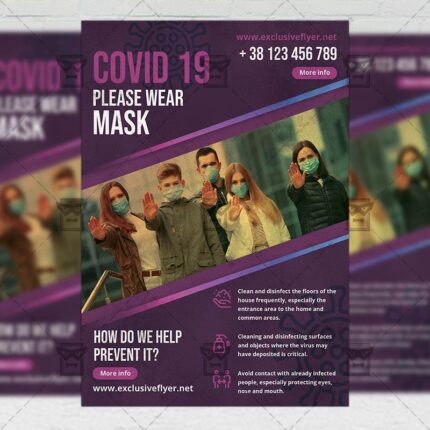 Coronavirus - Flyer PSD Template