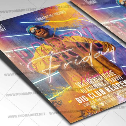 Friday Party Template - Flyer PSD