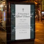 Funeral Card Template - Flyer PSD