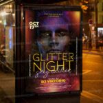 Glitter Night Template - Flyer PSD