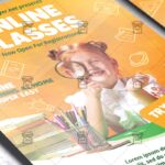 Online Classes - Flyer PSD Template