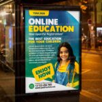 Online Education Template - Flyer PSD