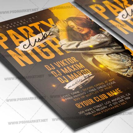 Party Night Template - Flyer PSD