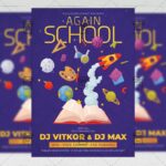 School Again - Flyer PSD Template