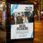 Social Distancing Template - Flyer PSD