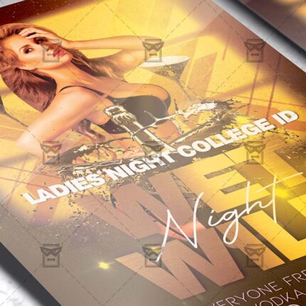 Wet Wild Night - Flyer PSD Template