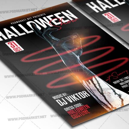 Halloween Show Template - Flyer PSD