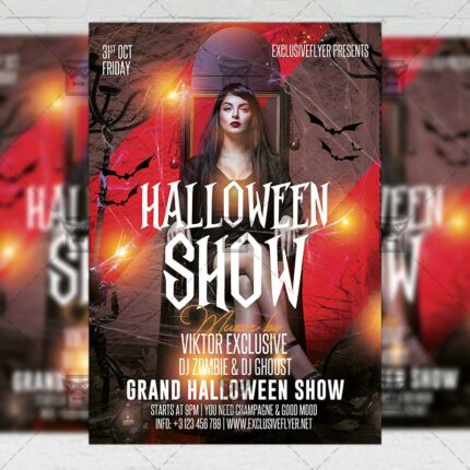 Halloween Show - Flyer PSD Template
